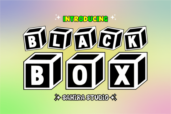 Black Box: The Playful Power of Cube-Shaped Typography