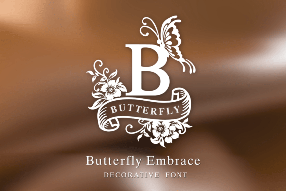 Butterfly Embrace: Elevating Design with Nature-Inspired Typography