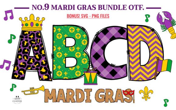 Celebrating Carnival: How the Mardi Gras Font Bundle No.9 Brings Festive Design to Life