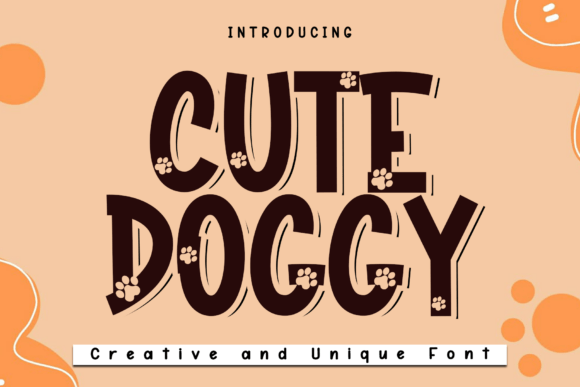Cute Doggy: A Minimal Font for Creative Projects