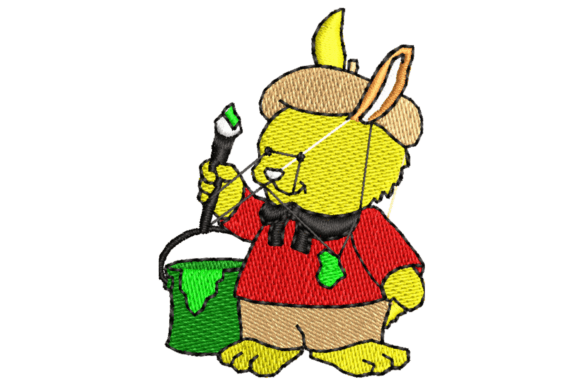 Cute Rabbit Painter Design Guide