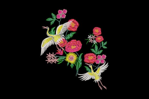 Dance of Prosperity Embroidery Design Guide