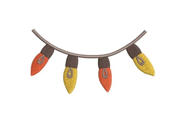 Integrating Vintage Festive String Lights Embroidery Design into Your Creative Workflow