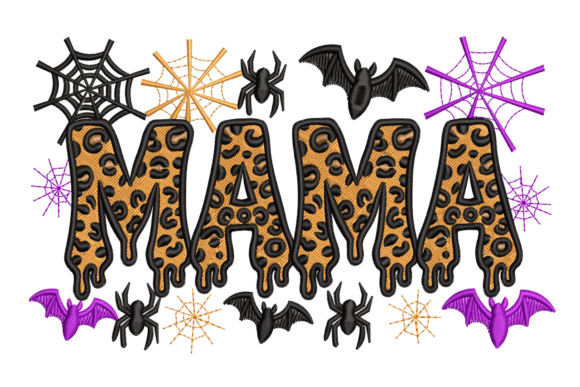 Leopard Halloween Mama: Elevating Seasonal Crafting with Precision Embroidery