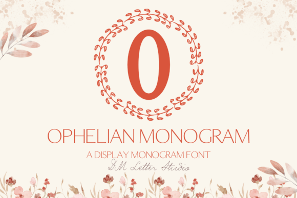 Ophelian Monogram: Elevating Personal Branding with Timeless Serif Elegance