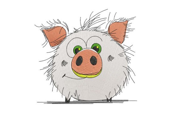 Pig Face: A Playful Addition to Modern Machine Embroidery