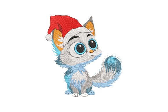 Revitalize Your Holiday Crafts with the Santa Cat Christmas Embroidery Design