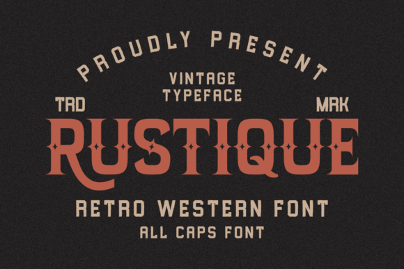 Rustique: Bold Western Slab Serif for Vintage Design