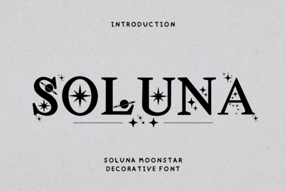 Soluna: A Versatile Decorative Typeface for Creative Projects