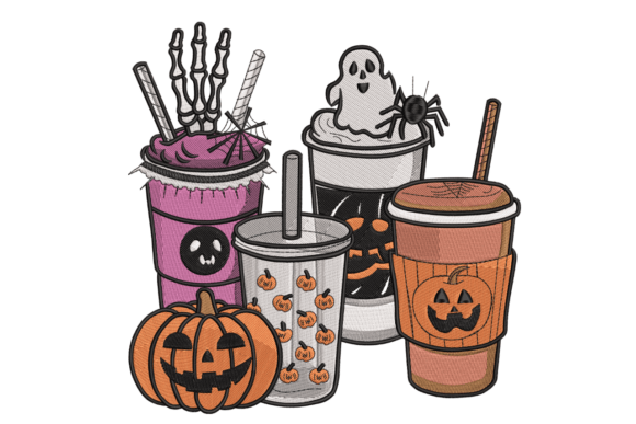 Spooky Season Style: Pairing the Perfect Halloween Drinks Spooky Pumpkin Latte with Custom Embroidery