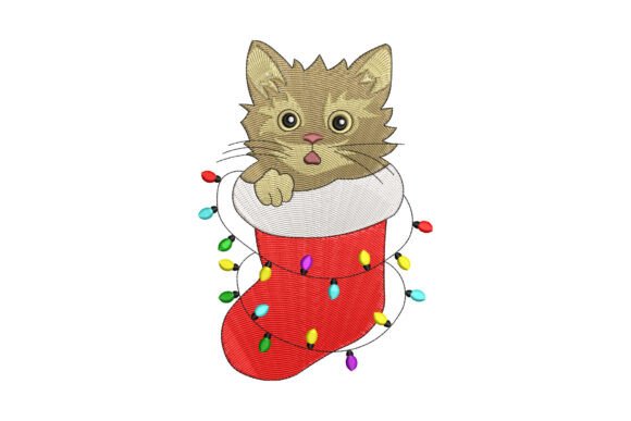 Stitching Holiday Cheer: A Complete Guide to the Christmas Cat in a Stocking Embroidery Design