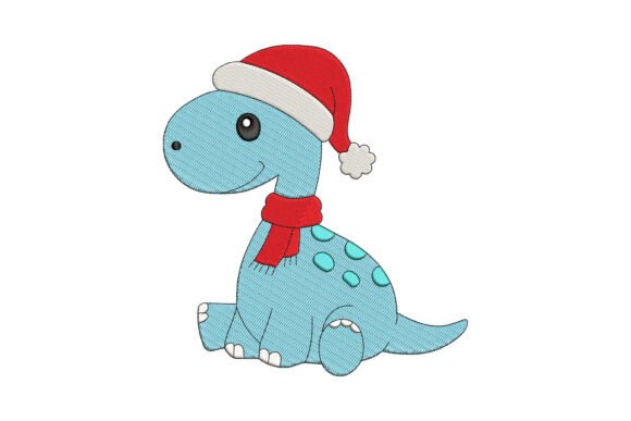 Stitching Joy: Elevating Projects with the Santa Dinosaur Embroidery Design