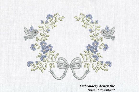 Strategic Design Application: The Floral Bird Wreath Wedding Flower Frame
