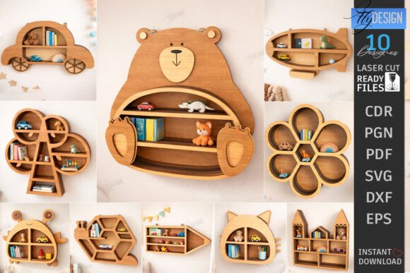 Streamlining Creative Production with the Modern Wall Shelf Laser Cut Bundle CNC
