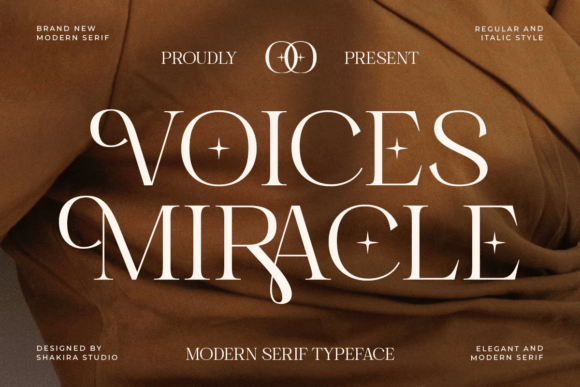 Voices Miracle: Elevating Design with Sophisticated Serif Typography